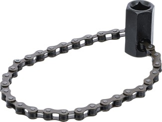 Universal-oliefilter-kædenøgle | indvendig firkant 12,5 mm (1/2") | Ø 100 mm 