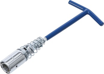 Ključ za svjećicu s T-ručkom, zglobna opruga | šesterokut 16 mm / 21 mm 
