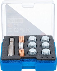 Kit di riparazione per filettatura scarico olio | M15 x 1,5 mm 