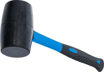 Rubber Mallet | Fibreglas Shaft | black Head | Ø 70 mm | 900 g 