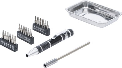 Precision Screwdriver Bit Set | with Magnetic Shell | 21 pcs. 