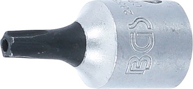 Punta de vaso | entrada 6,3 mm (1/4") | T-Star (para Torx Plus) con perforación TS20 