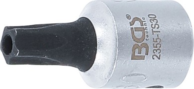 Punta de vaso | entrada 6,3 mm (1/4") | T-Star (para Torx Plus) con perforación TS30 