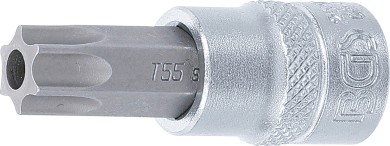 Bit-Insats | 10 mm (3/8") | T-Profil (för Torx) med borning T55 