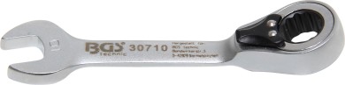 Ratchet Combination Wrench | short | reversible | 10 mm 