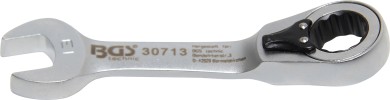 Ratchet Combination Wrench | short | reversible | 13 mm 