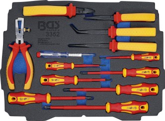 Foam Tray for BGS BOXSYS1 & 2: VDE Pliers / Screwdriver Set | 13 pcs. 