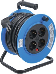Cable Reel | 15 m | 3 x 1,5 mm² | 4 Socket Outlets | IP 20 | 3000 W 