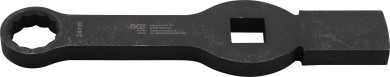 Slogging Ring Spanner | 12-point | with 2 Striking Faces | 24 mm 