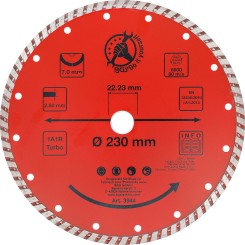 Turbo disk za rezanje | Ø 230 mm 