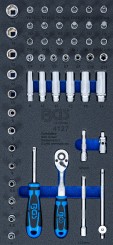 Tool Tray 1/3: Socket Set | 6.3 mm (1/4 ") | 50 pcs. 