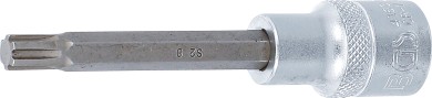 Behajtófej | Hossz 100 mm | 12,5 mm (1/2") | Ékprofil (RIBE) M8 