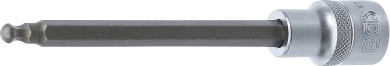 Douille à embouts | longueur 140 mm | 12,5 mm (1/2") | six pans intérieurs avec tête sphérique 6 mm 