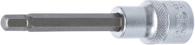 Dopsleutelbit | lengte 100 mm | 12,5 mm (1/2") | binnenzeskant 7 mm 