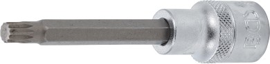 Dopsleutelbit | lengte 100 mm | 12,5 mm (1/2") | veeltand (voor XZN) M8 