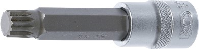 Dopsleutelbit | lengte 100 mm | 12,5 mm (1/2") | veeltand (voor XZN) M14 