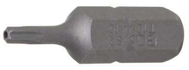 Ponta | Comprimento 30 mm | Entrada de sextavado externo 8 mm (5/16") | Perfil T (para Torx) com perfuração T10 