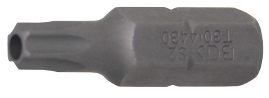 Ponta | Comprimento 30 mm | Entrada de sextavado externo 8 mm (5/16") | Perfil T (para Torx) com perfuração T30 