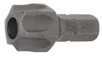 Embout | Longueur 30 mm | 8 mm (5/16") | profil T (pour Torx) avec perçage T70 