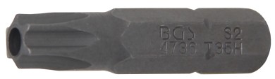 Inserto | lunghezza 30 mm | attacco esagono esterno 6,3 mm (1/4") | profilo a T (per Torx) con alesatura T35 