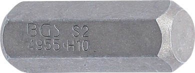 Bit | Lungime 30 mm | Antrenare 6 colțuri exterior 10 mm (3/8") | 6 colțuri interior 10 mm 