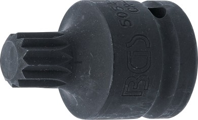 Impact Bit Socket | length 55 mm | 20 mm (3/4") Drive | Spline (for XZN) M18 