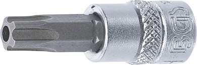 Punta de vaso | entrada 6,3 mm (1/4") | T-Star (para Torx Plus) con perforación TS40 
