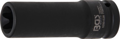 Llave de vaso de impacto E-Torx, larga | entrada 20 mm (3/4") | E28 