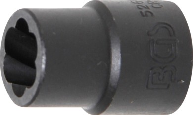 Spirálbites dugókulcsbetét / csavarkiszedő | 12,5 mm (1/2") | 13 mm 
