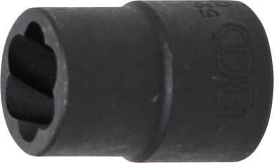 Spiral-profil-topnøgle-indsats / skrueudtrækker | 12,5 mm (1/2") | 14 mm 