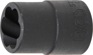 Spiral-profil-topnøgle-indsats / skrueudtrækker | 12,5 mm (1/2") | 15 mm 