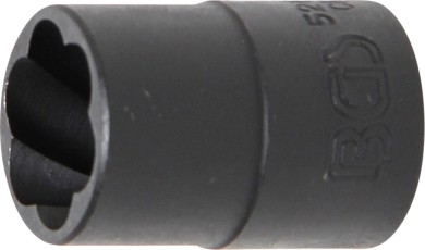 Spiral-profil-topnøgle-indsats / skrueudtrækker | 12,5 mm (1/2") | 16 mm 