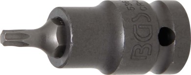 Cap bit de impact | Lungime 55 mm | 12,5 mm (1/2") | Profil T (pentru Torx) T27 