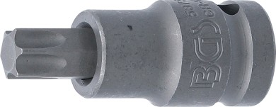 Kraft-Bit-Insats | Längd 55 mm | 12,5 mm (1/2") | T-Profil (för Torx) T55 