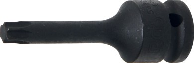 Kracht dopsleutelbit | lengte 75 mm | 12,5 mm (1/2") | T-profiel (voor Torx) T50 
