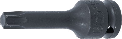 Levegős dugókulcs | Hossz 75 mm | 12,5 mm (1/2") | T-profil (Torx) T55 