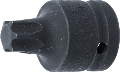 Cap bit de impact | Lungime 60 mm | 20 mm (3/4") | Profil T (pentru Torx) T80 