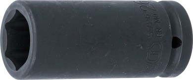 Kraftig topnøgletop sekskant, dyb | 20 mm (3/4") | 26 mm 