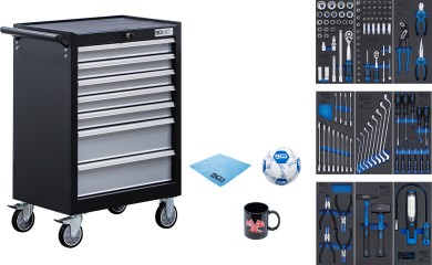Workshop Trolley | 7 Drawers | with 120 Tools 