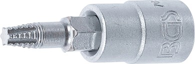 Extractor de tornillos de punta de vaso | entrada 6,3 mm (1/4") | para perfil en T (para Torx) defectuoso T20 