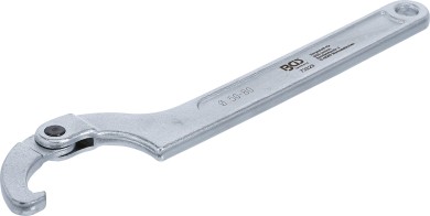 Przegubowy klucz hakowy z noskiem | 50 - 80 mm 