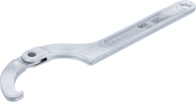 Przegubowy klucz hakowy z noskiem | 80 - 120 mm 