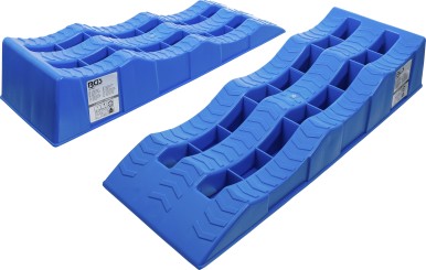 Set rampe de apropiere | material plastic | cu 3 înălţimi de apropiere | 2 piese 