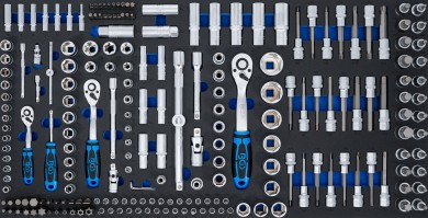 Uložak za radionička kolica XL: set umetnih ključeva | 216-dijelni 