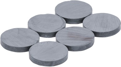 Sada magnetů | keramika | Ø 25 mm | 6dílná 