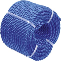 Lina z tworzywa sztucznego / lina uniwersalna | 4 mm x 20 m | niebieska 