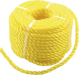 Lina z tworzywa sztucznego / lina uniwersalna | 6 mm x 20 m | żółta 