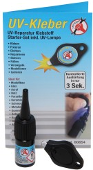 UV Adhesive incl. UV lamp | bottle 3 g 