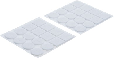Conjunto de almofadas de feltro | branco | 32 peças 