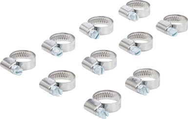 Hose Clamps | Stainless | 12 x 20 mm | 10 pcs. 